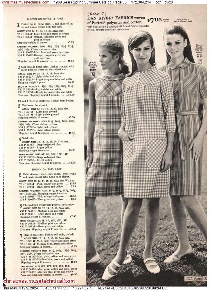 1968 Sears Spring Summer Catalog, Page 35
