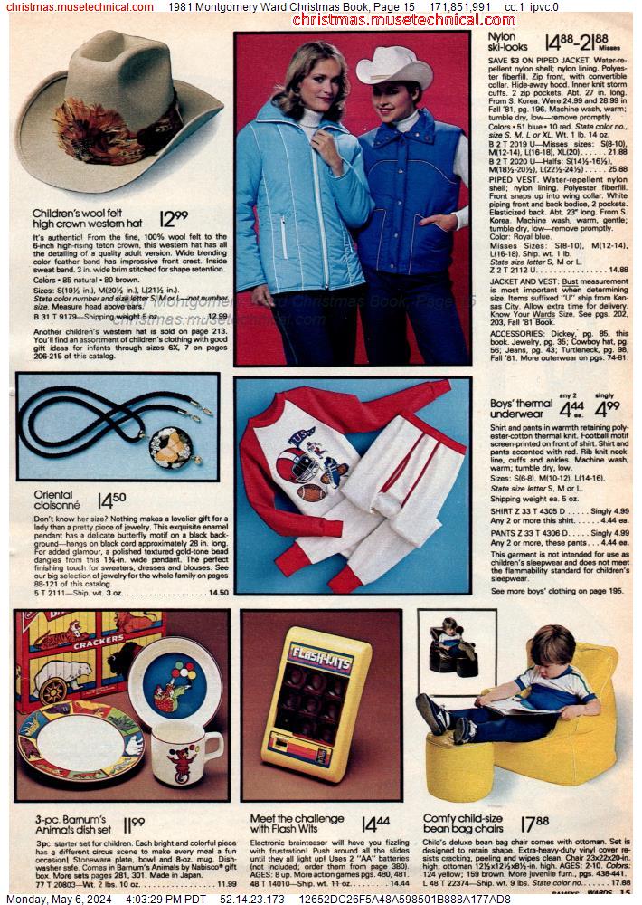 1981 Montgomery Ward Christmas Book, Page 15