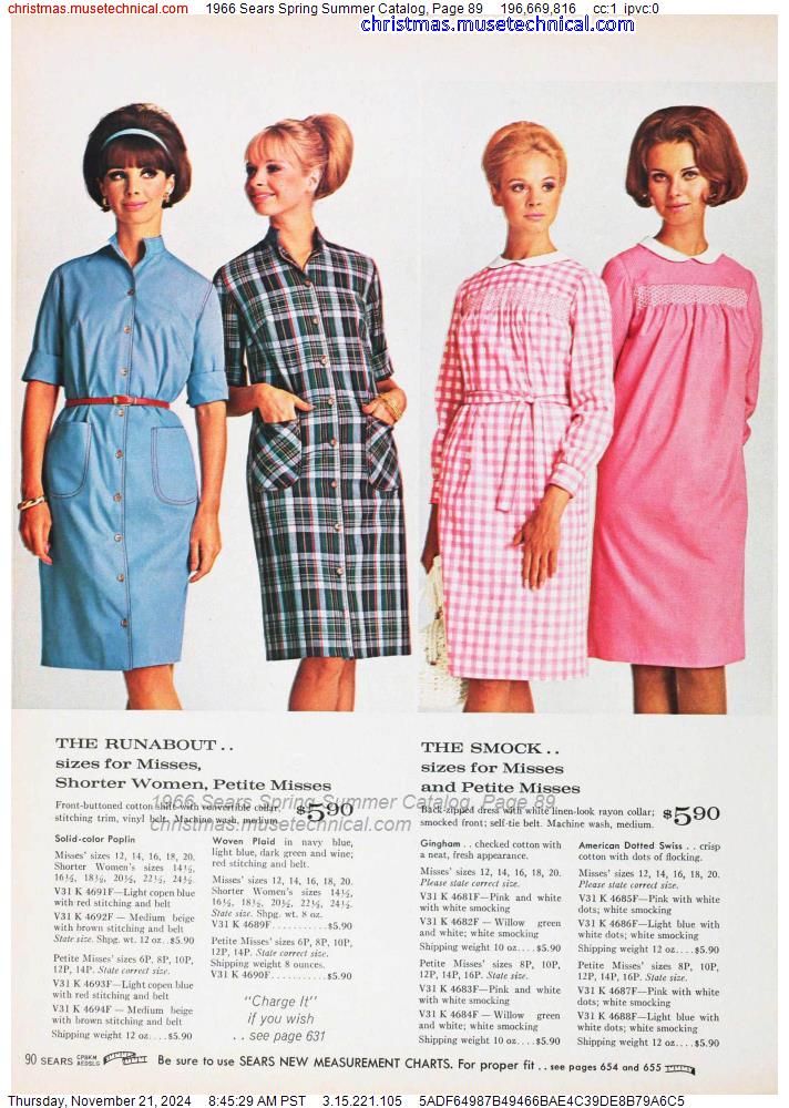 1966 Sears Spring Summer Catalog, Page 89