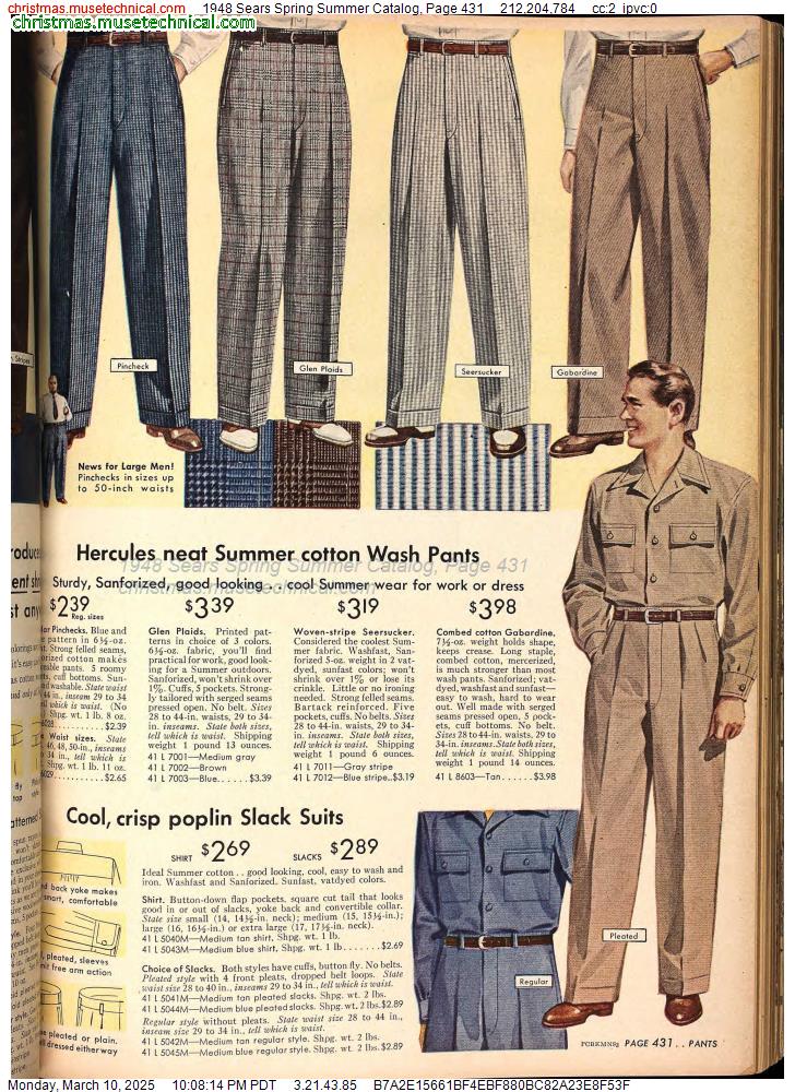 1948 Sears Spring Summer Catalog, Page 431