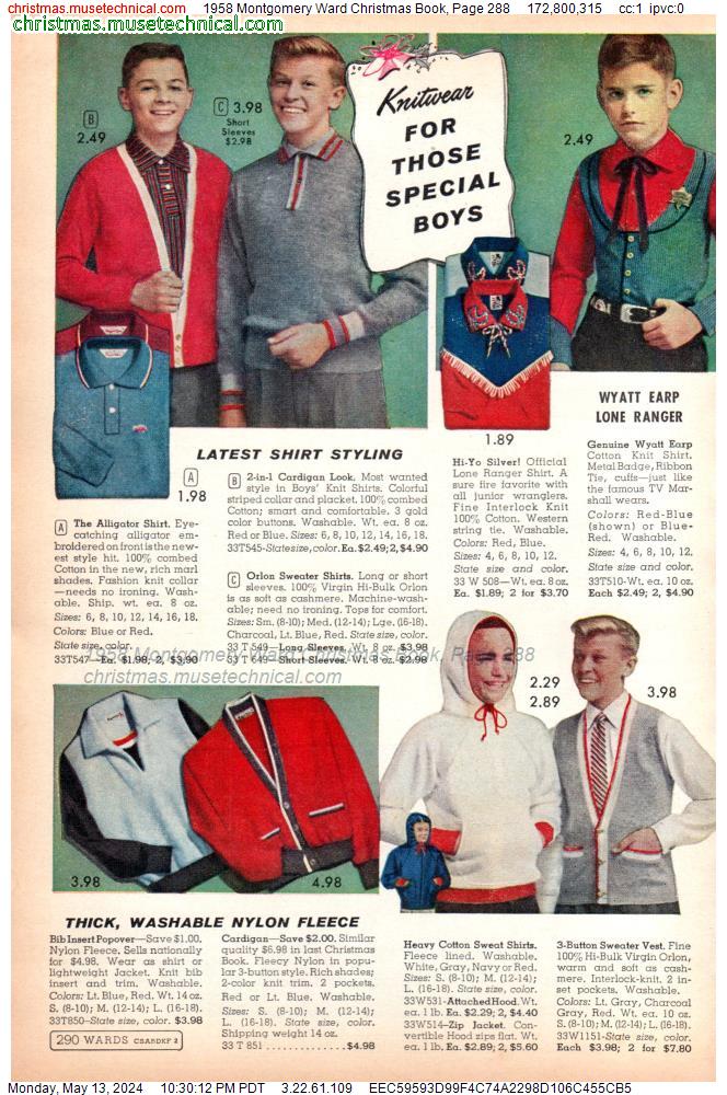 1958 Montgomery Ward Christmas Book, Page 288
