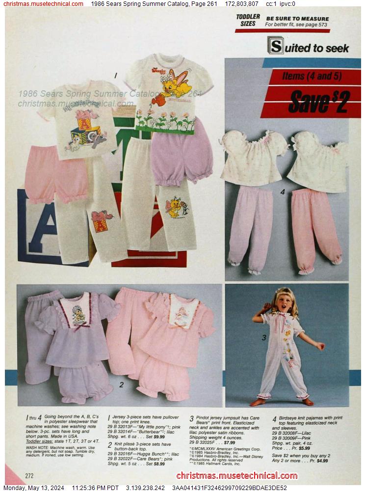 1986 Sears Spring Summer Catalog, Page 261