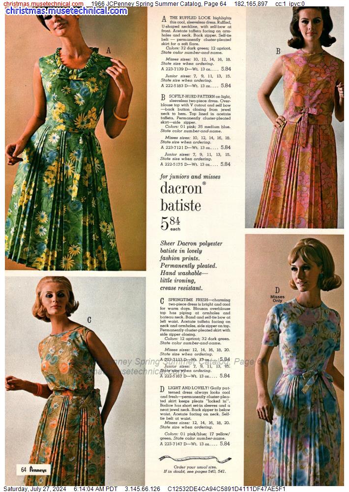 1966 JCPenney Spring Summer Catalog, Page 64