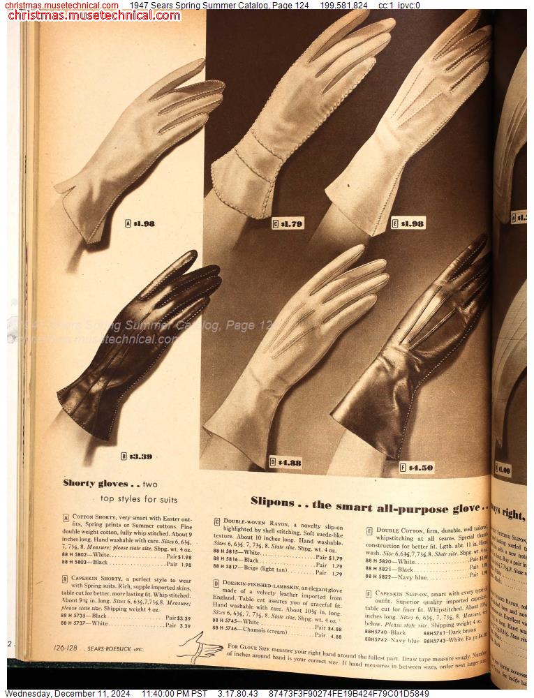 1947 Sears Spring Summer Catalog, Page 124