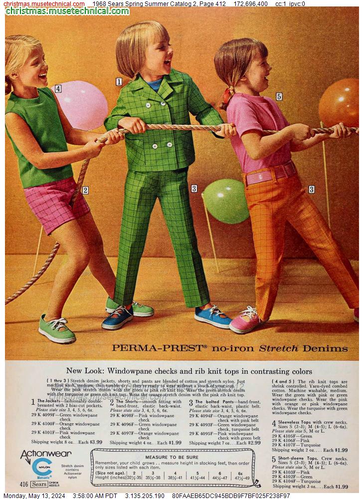 1968 Sears Spring Summer Catalog 2, Page 412