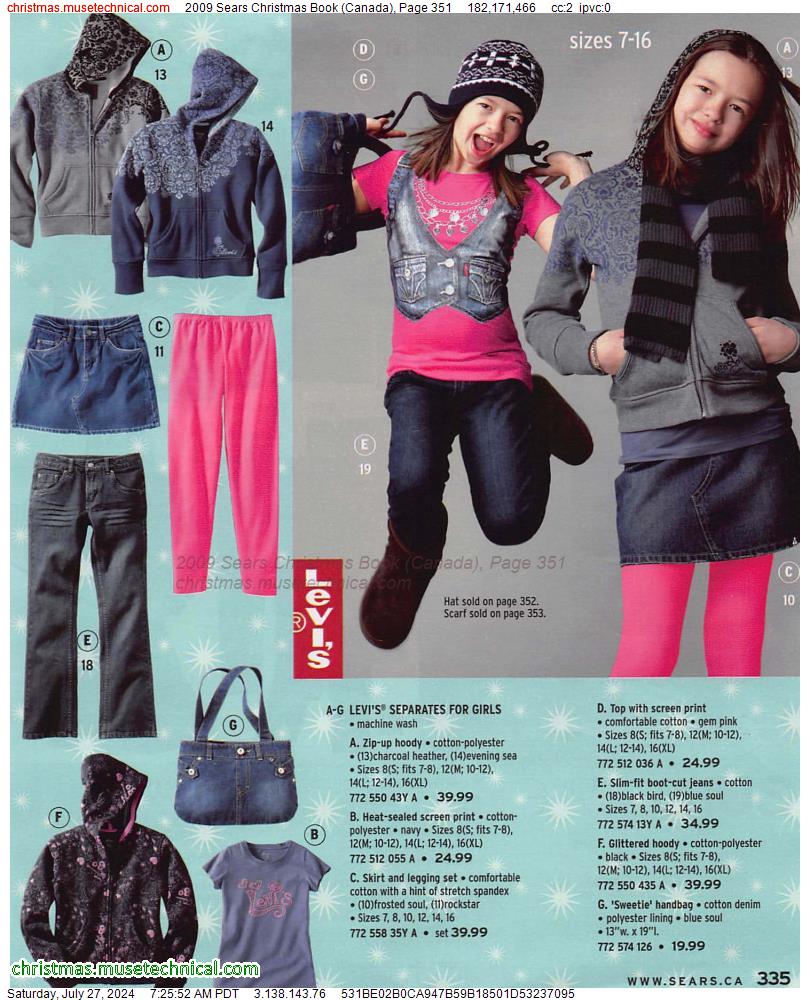 2009 Sears Christmas Book (Canada), Page 351