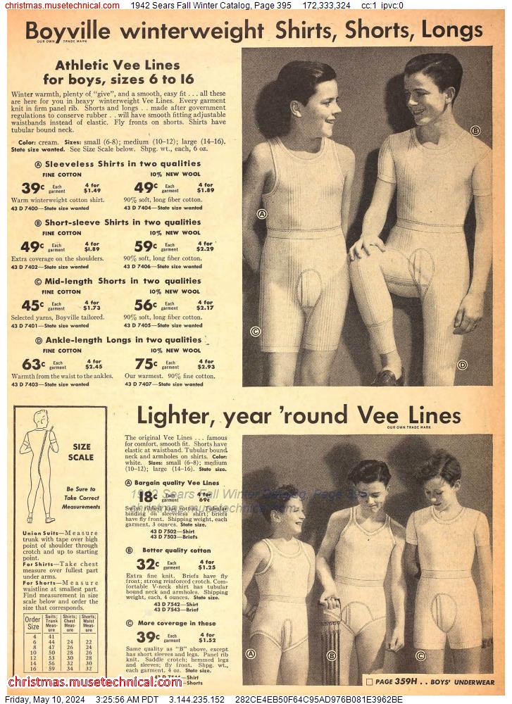 1942 Sears Fall Winter Catalog, Page 395