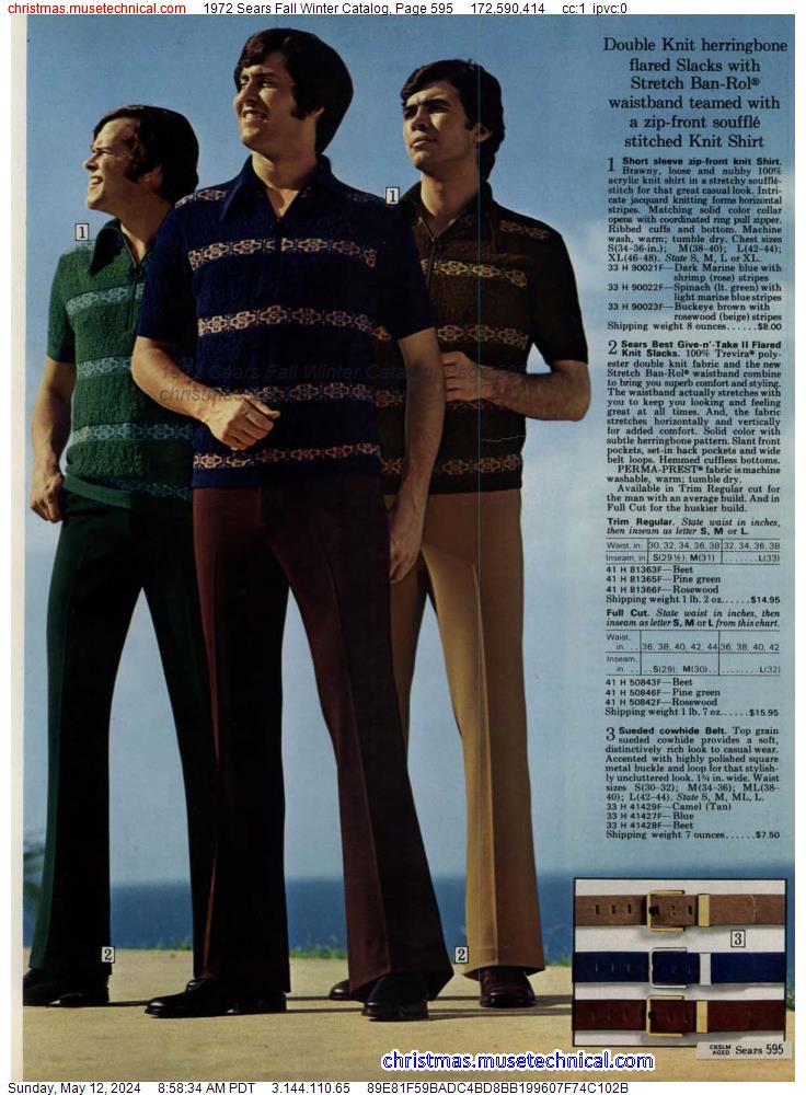 1972 Sears Fall Winter Catalog, Page 595