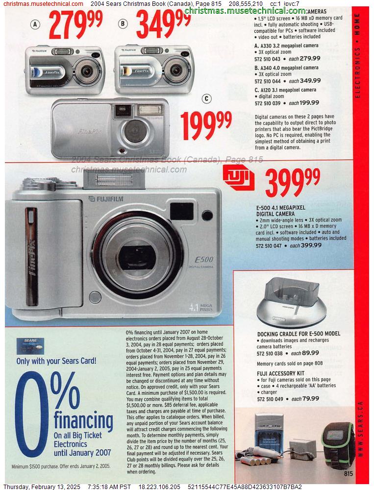 2004 Sears Christmas Book (Canada), Page 815