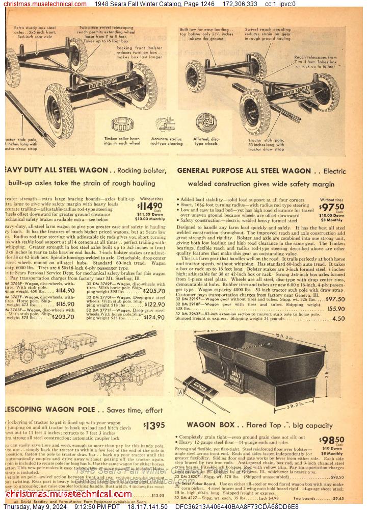 1948 Sears Fall Winter Catalog, Page 1246