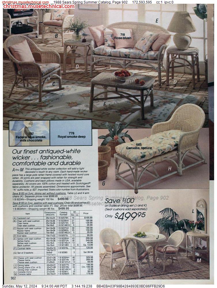 1988 Sears Spring Summer Catalog, Page 902