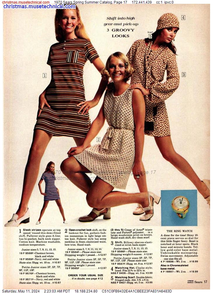 1970 Sears Spring Summer Catalog, Page 17