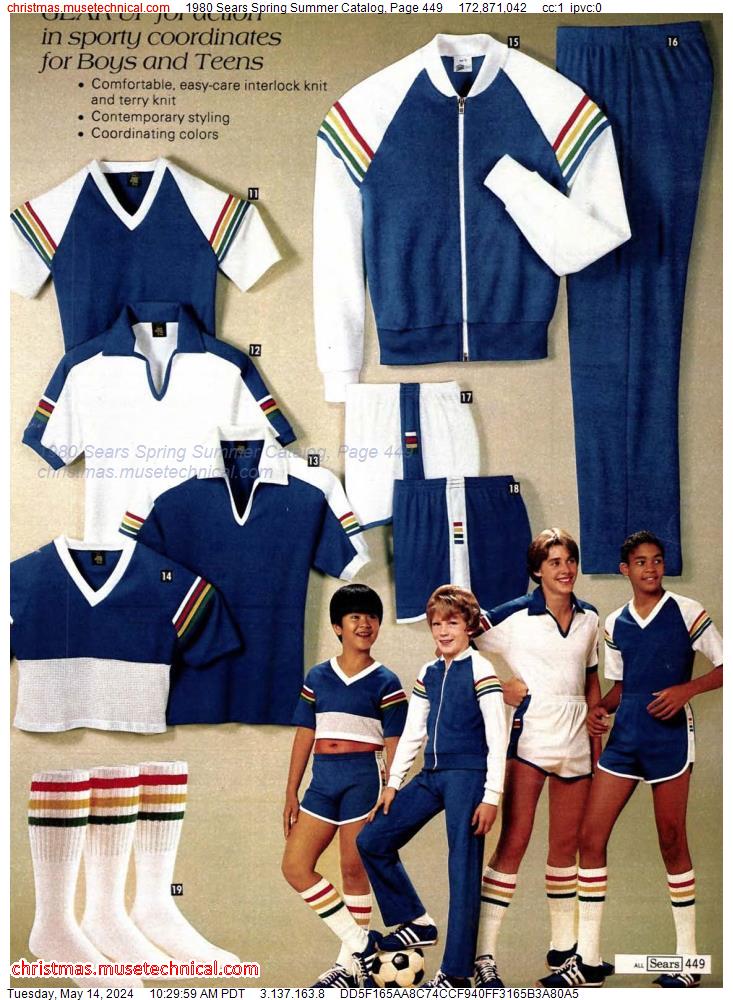 1980 Sears Spring Summer Catalog, Page 449