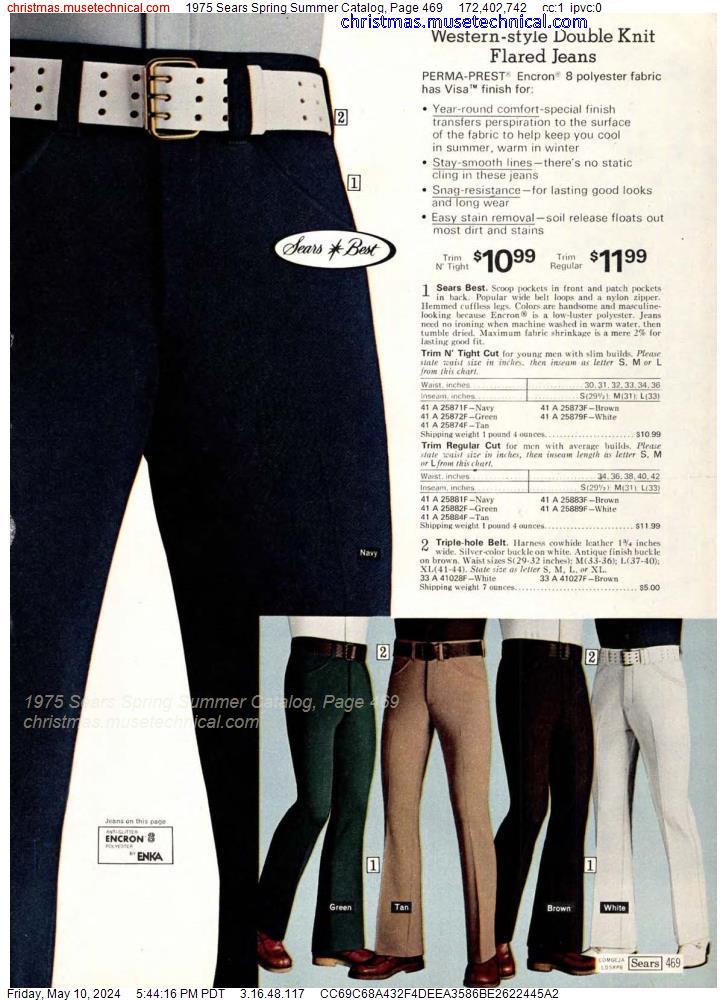 1975 Sears Spring Summer Catalog, Page 469
