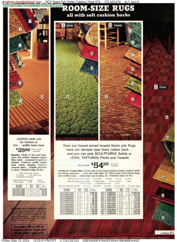 1973 Sears Fall Winter Catalog, Page 979