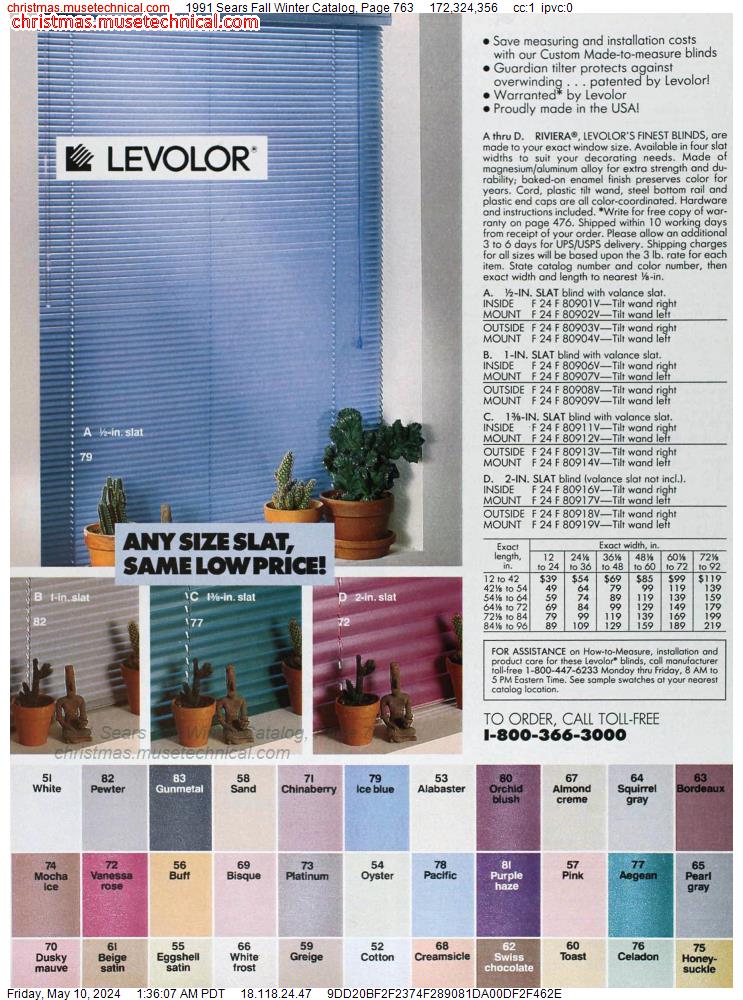 1991 Sears Fall Winter Catalog, Page 763