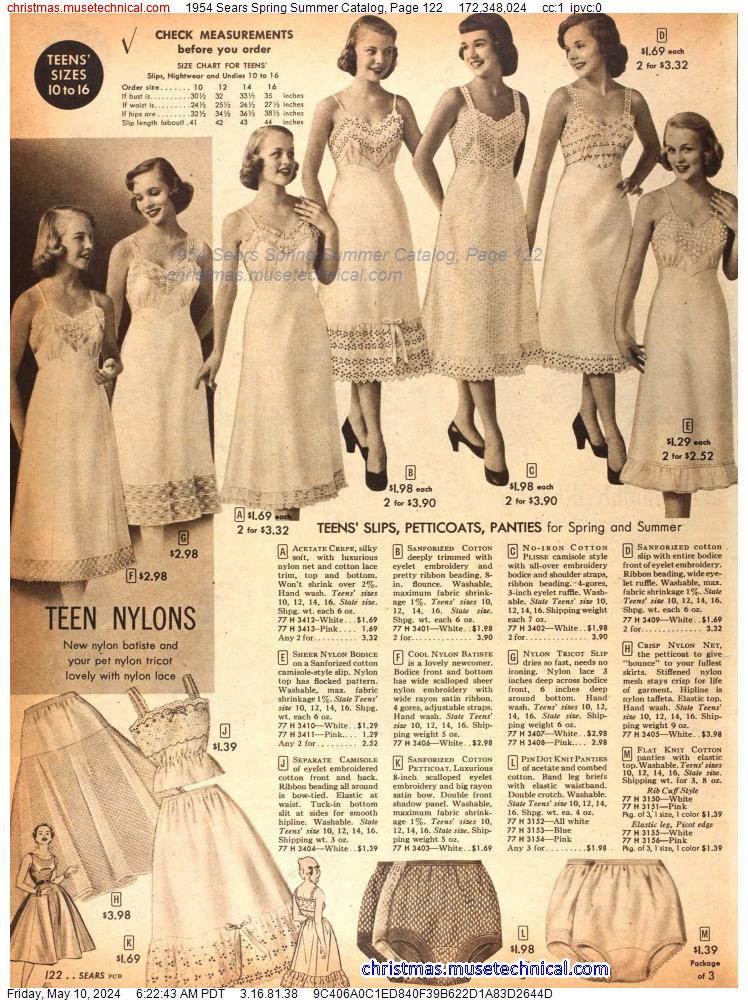1954 Sears Spring Summer Catalog, Page 122