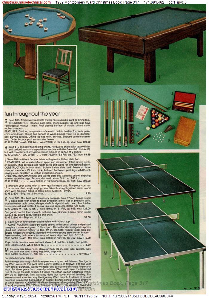 1982 Montgomery Ward Christmas Book, Page 317