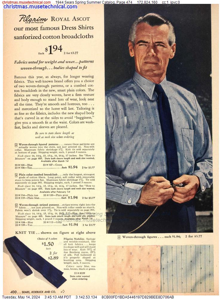 1944 Sears Spring Summer Catalog, Page 474