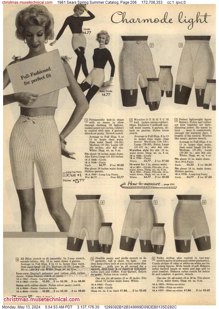 1961 Sears Spring Summer Catalog, Page 206