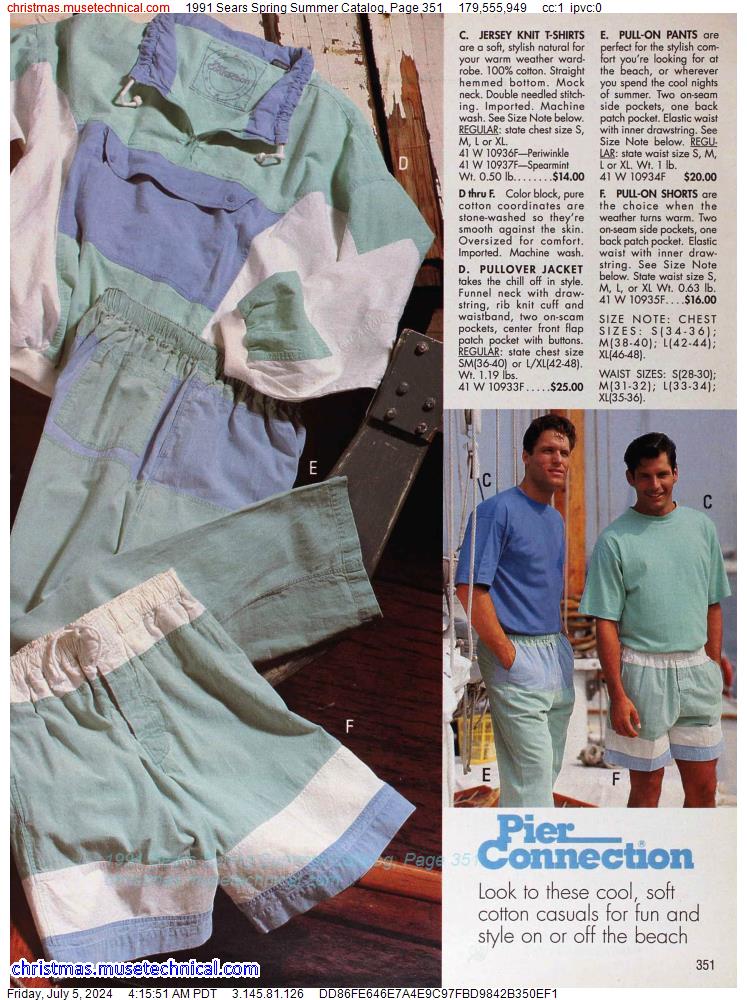1991 Sears Spring Summer Catalog, Page 351