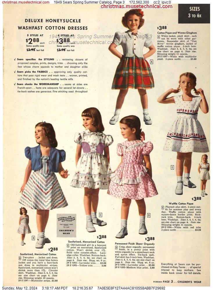 1949 Sears Spring Summer Catalog, Page 3