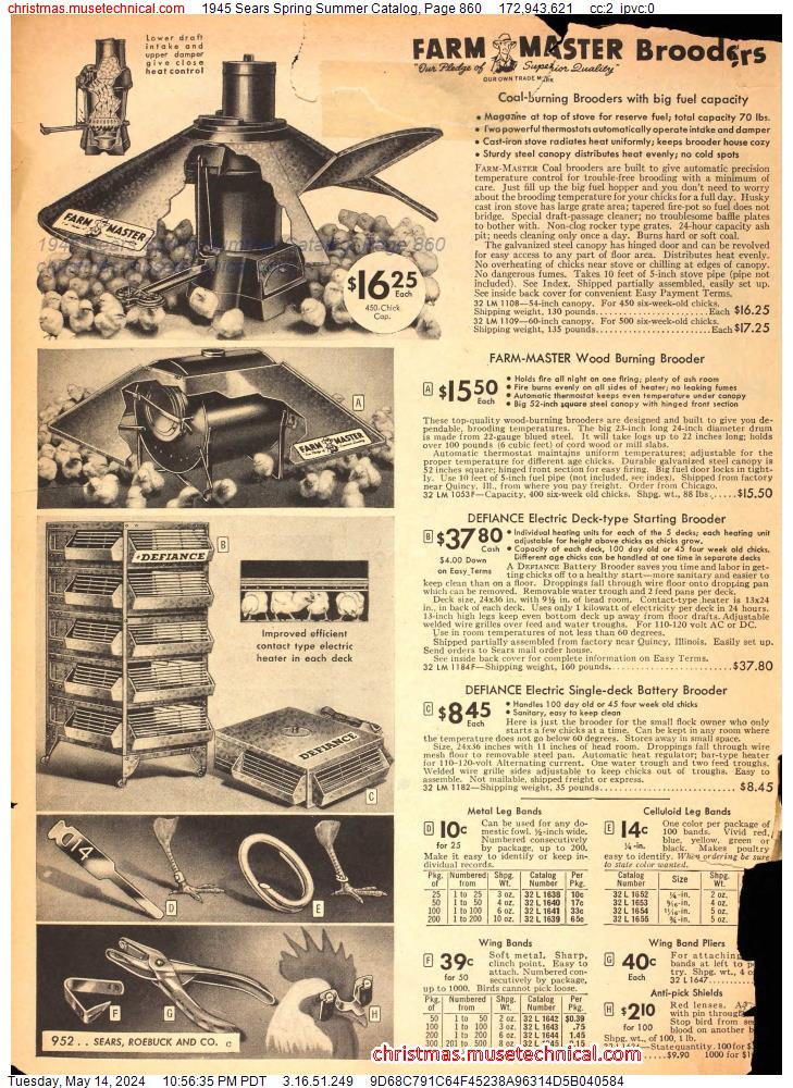 1945 Sears Spring Summer Catalog, Page 860