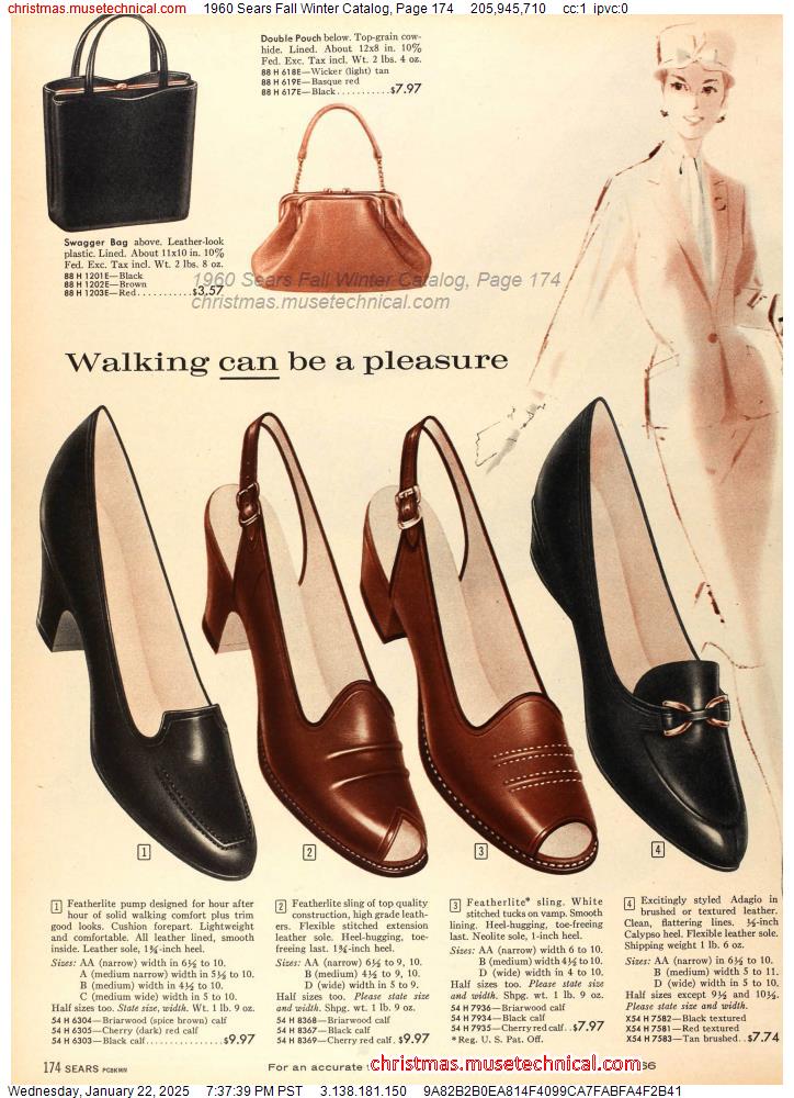 1960 Sears Fall Winter Catalog, Page 174