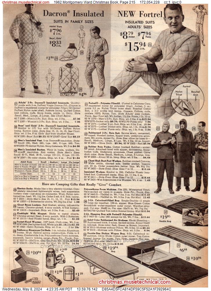 1962 Montgomery Ward Christmas Book, Page 215