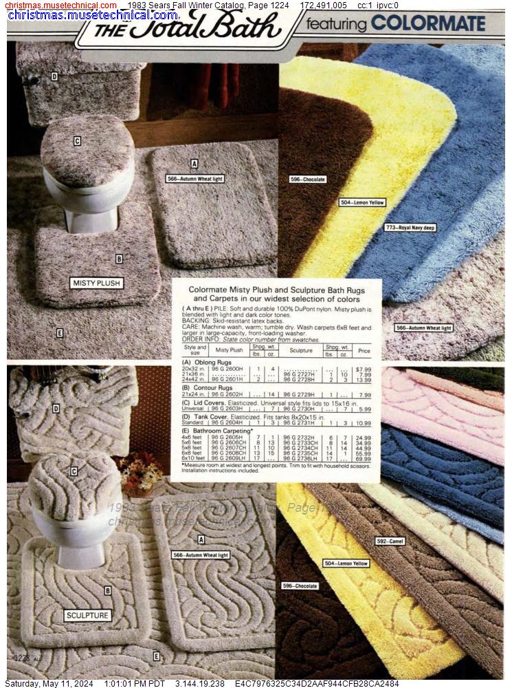 1983 Sears Fall Winter Catalog, Page 1224
