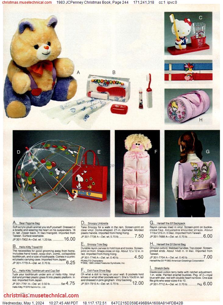 1983 JCPenney Christmas Book, Page 244