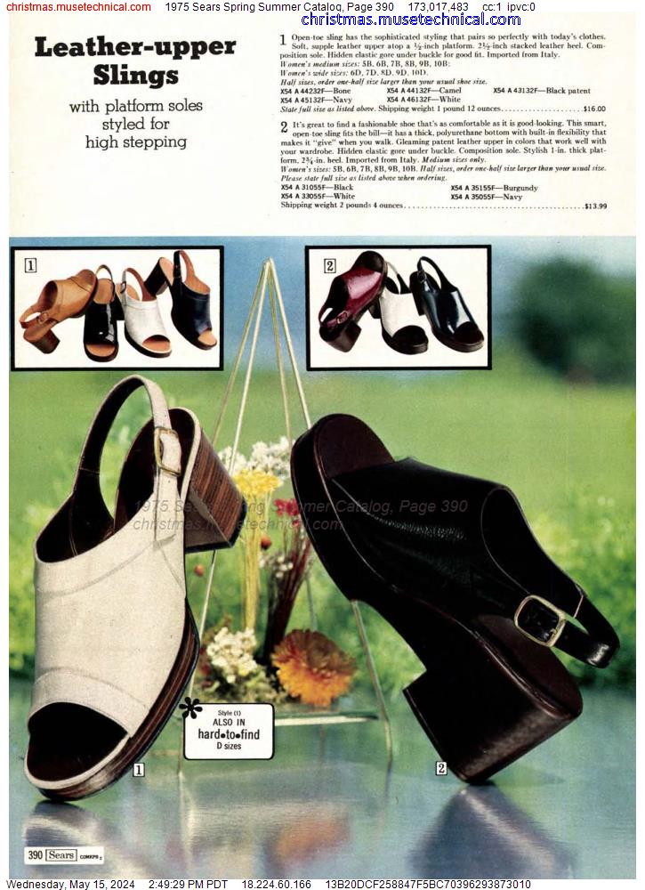 1975 Sears Spring Summer Catalog, Page 390