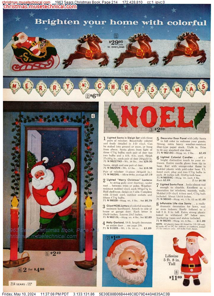 1963 Sears Christmas Book, Page 214