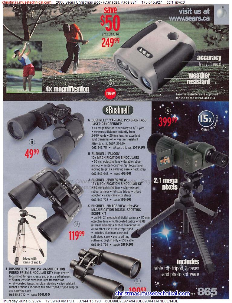 2006 Sears Christmas Book (Canada), Page 881