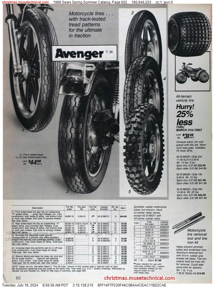 1986 Sears Spring Summer Catalog, Page 652