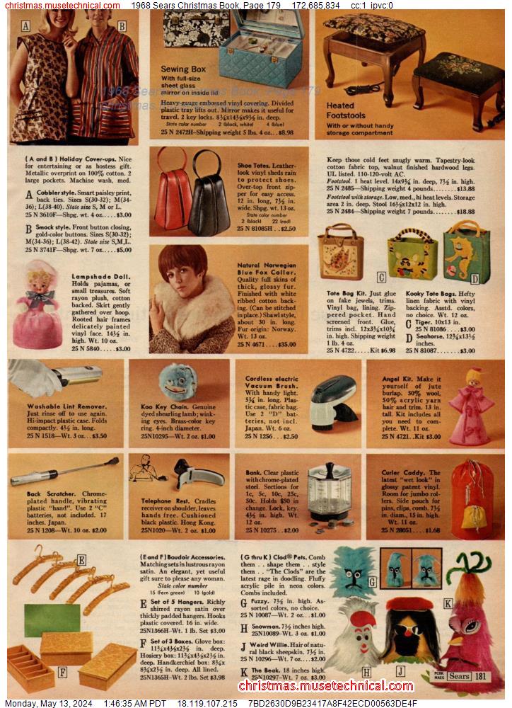 1968 Sears Christmas Book, Page 179