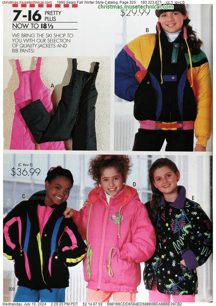 1990 Sears Fall Winter Style Catalog, Page 320