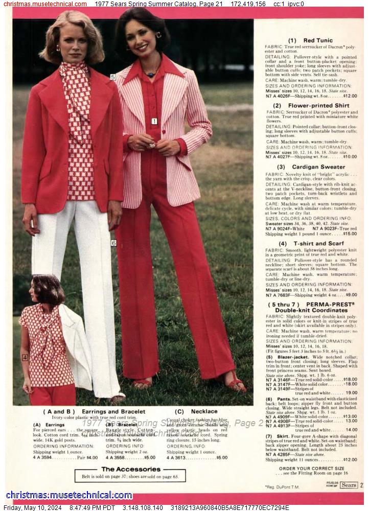 1977 Sears Spring Summer Catalog, Page 21