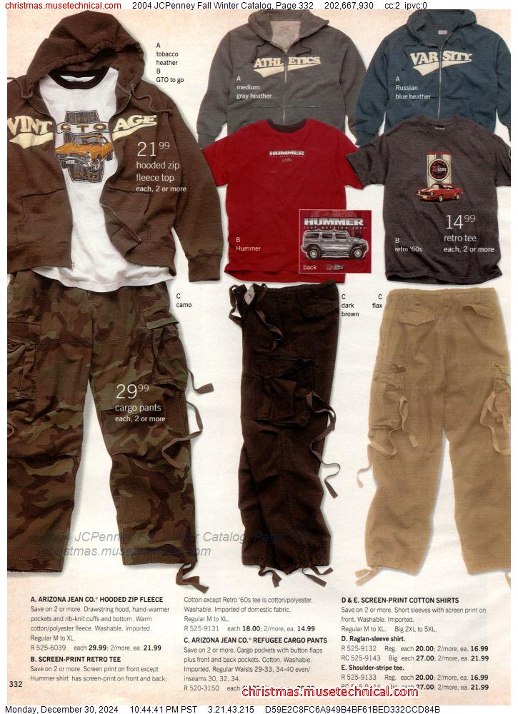 2004 JCPenney Fall Winter Catalog, Page 332