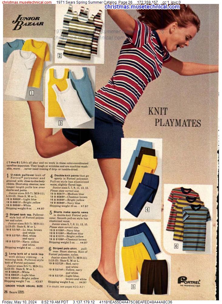 1971 Sears Spring Summer Catalog, Page 26