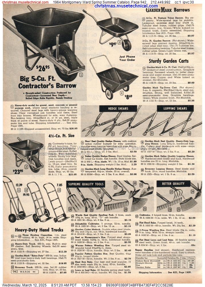 1964 Montgomery Ward Spring Summer Catalog, Page 942