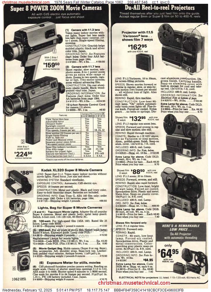 1976 Sears Fall Winter Catalog, Page 1062