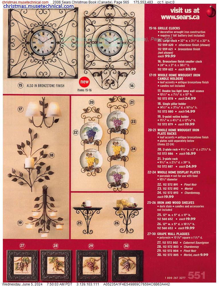 2006 Sears Christmas Book (Canada), Page 565