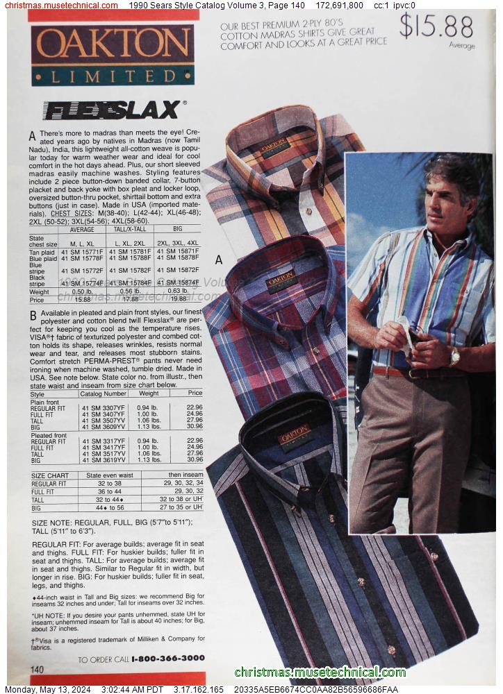 1990 Sears Style Catalog Volume 3, Page 140