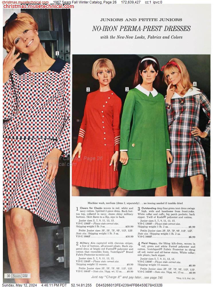 1967 Sears Fall Winter Catalog, Page 26