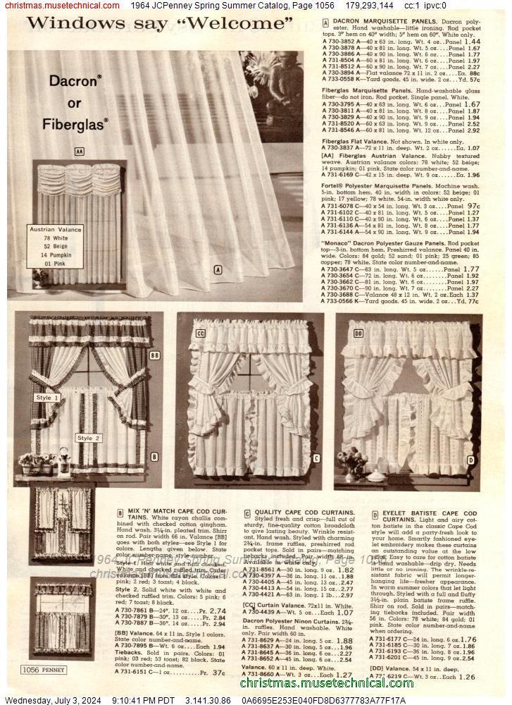 1964 JCPenney Spring Summer Catalog, Page 1056