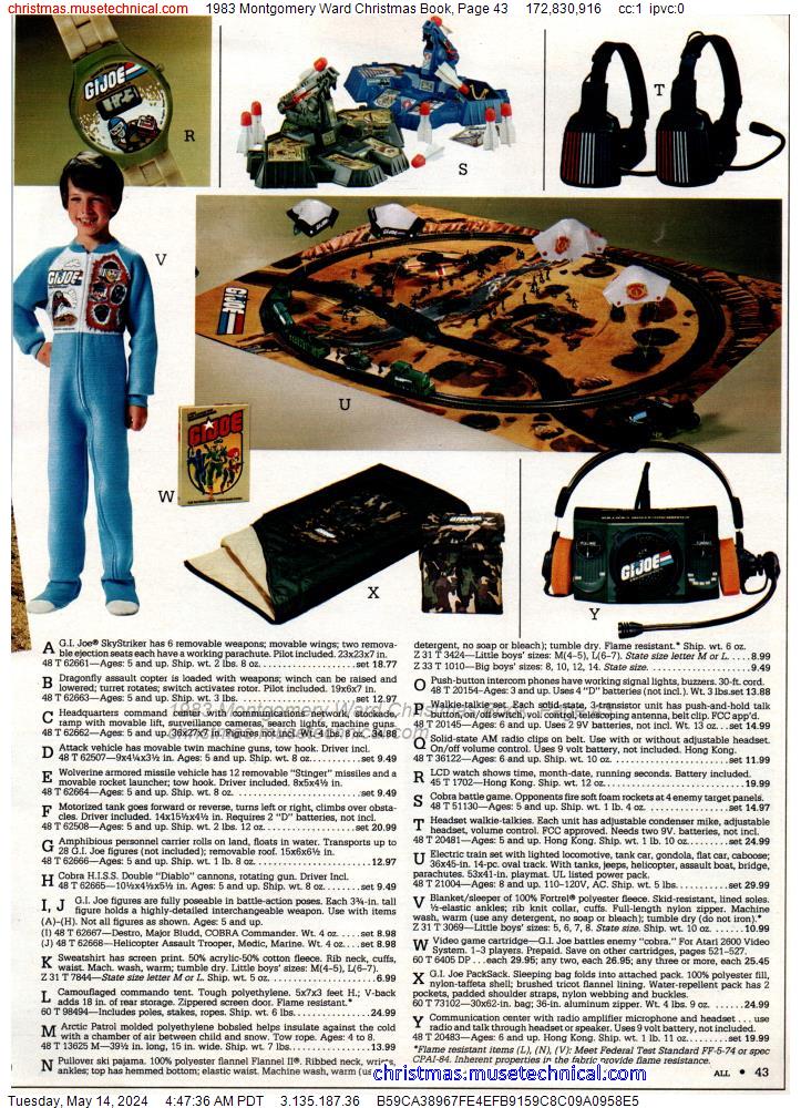 1983 Montgomery Ward Christmas Book, Page 43