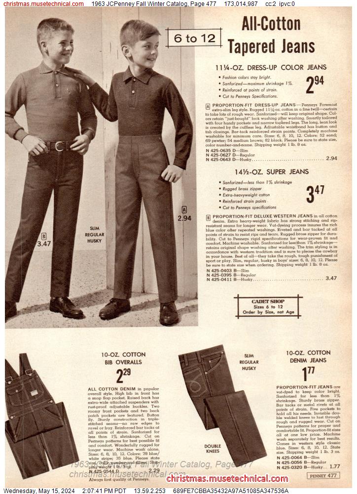 1963 JCPenney Fall Winter Catalog, Page 477