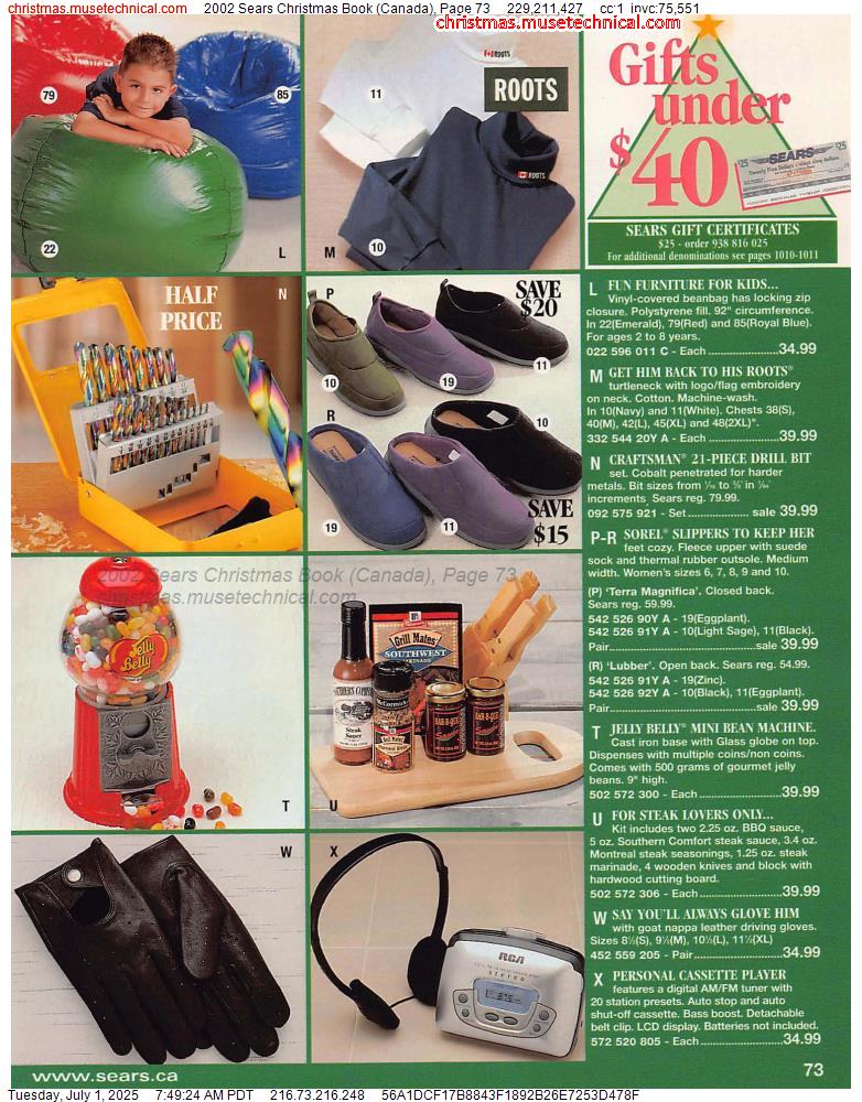 2002 Sears Christmas Book (Canada), Page 73