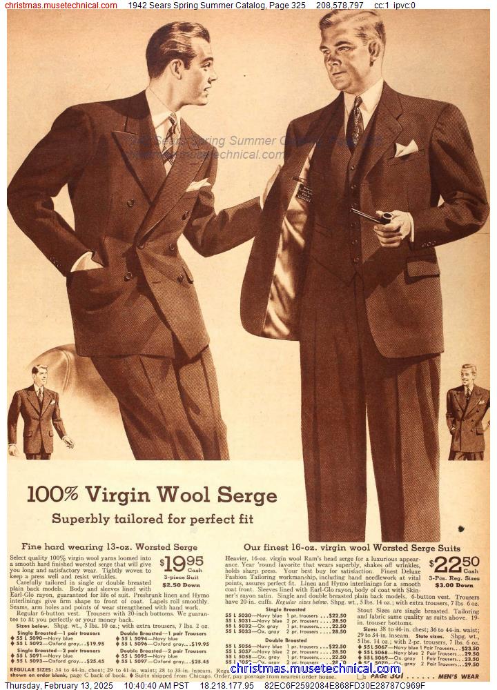 1942 Sears Spring Summer Catalog, Page 325